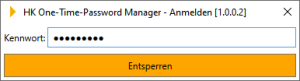 Die OTP-Codes bleiben geschützt, bis Sie die Datenbank gezielt entsperren, maximale Kontrolle und Sicherheit.